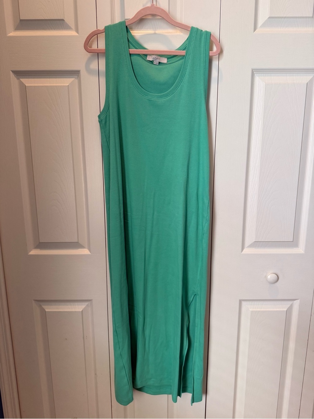 # LOFT XL Teal Green Sleeveless Maxi Dress